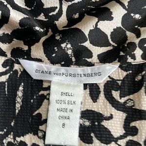 DVF tie neck blouse